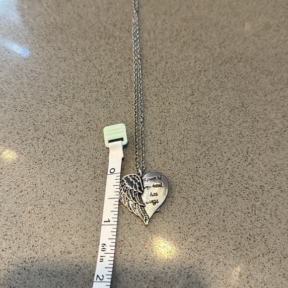 NWT FREE w/$35 Bundle Purchase Silver Tone “A Piece of My ❤️ Has Wings” Necklace - Picture 5 of 7